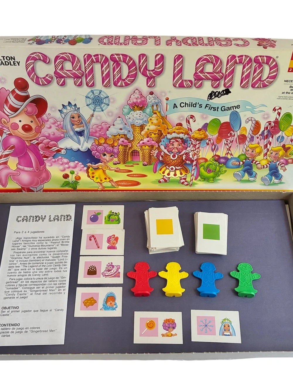 Vintage 1997 Candy Land Classic Style Board Milton Bradley Children's Complete